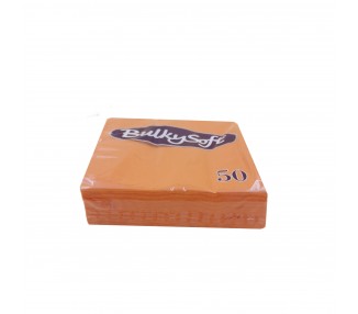 Tovaglioli "BulkySoft" | Arancio / 33x33cm - 50 pezzi