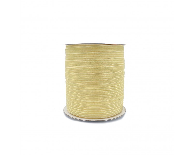 Nastro Decorativo in Organza | Panna - 7mm x 90m Nastro Decorativo in Organza | Panna - 7mm x 90m