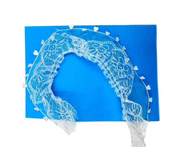 Nastro con Ruches in Pizzo | 5cm x10m Nastro con Ruches in Pizzo | 5cm x10m
