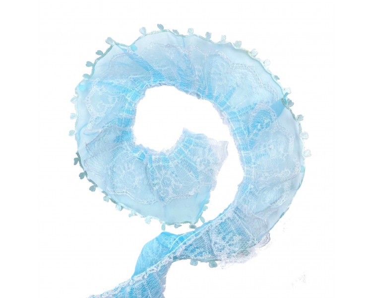 Nastro con Ruches in Pizzo | 5cm x10m Nastro con Ruches in Pizzo | 5cm x10m