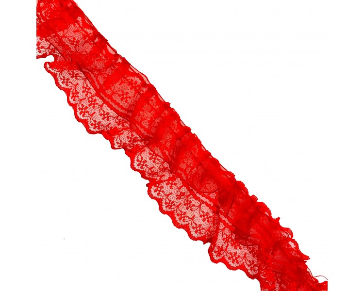 Nastro con Ruches in Pizzo | 5cm x 10m Nastro con Ruches in Pizzo | 5cm x 10m