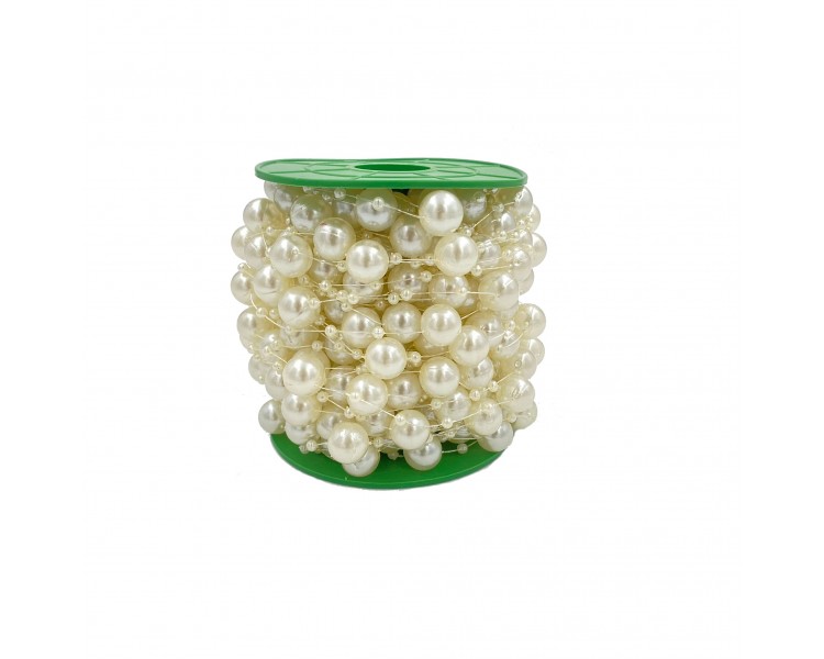Filo Decorativo con Perle | 1,4cm x 1m Filo Decorativo con Perle | 1,4cm x 1m