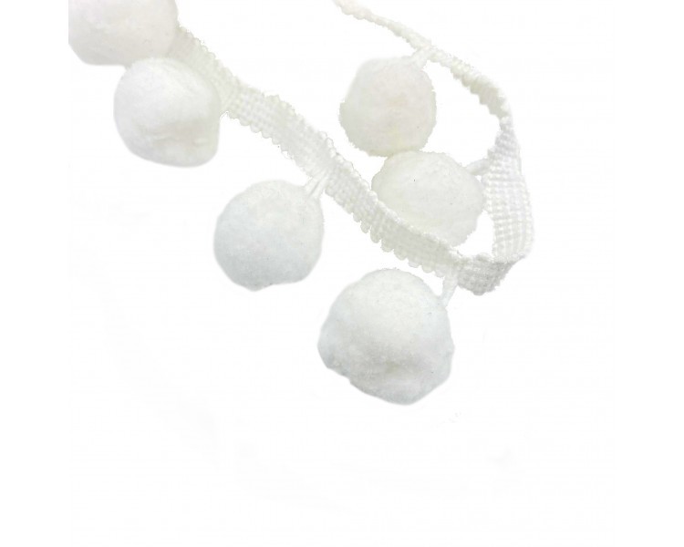 Nastro Decorativo con Pompon | 4cm x 1m Nastro Decorativo con Pompon | 4cm x 1m