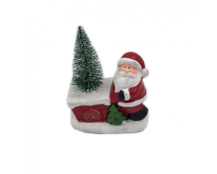 Babbo Natale Decorativo con Luci Interne | 11x7x14,5cm Babbo Natale Decorativo con Luci Interne | 11x7x14,5cm
