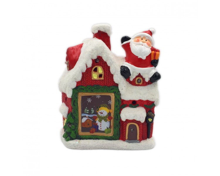 Babbo Natale Decorativo con Luci Interne | 19x8,5x22,5cm Babbo Natale Decorativo con Luci Interne | 19x8,5x22,5cm