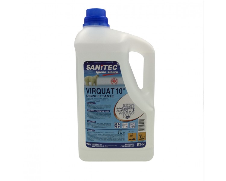 "Sanitec" Disinfettante - Virquat 10 | 5L "Sanitec" Disinfettante - Virquat 10 | 5L