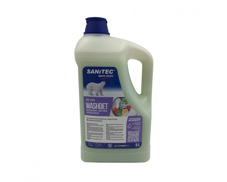 "Sanitec" Detergente Enzimatico per Tessuti - Washdet | 5L