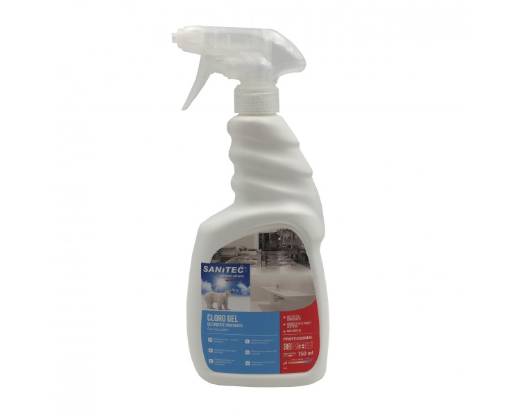 "Sanitec" Detergente Multisuperficie Profumato - Cloro Gel | 750ml "Sanitec" Detergente Multisuperficie Profumato - Cloro Gel | 750ml