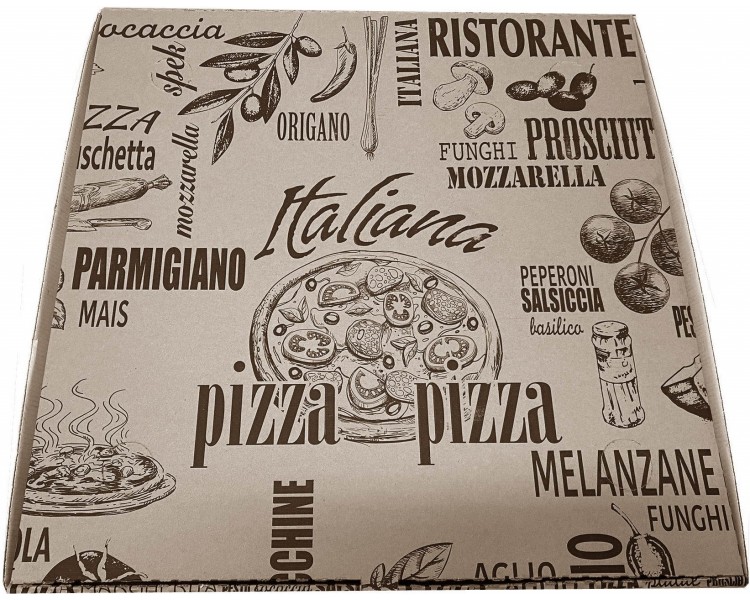 Scatola Pizza Occhiellata | 50x50x5cm - 70 pezzi Scatola Pizza Occhiellata | 50x50x5cm - 70 pezzi