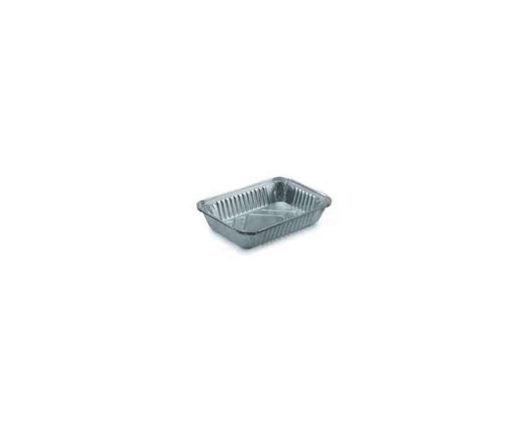 Vaschette Alluminio Bordo "L" | 435cc / 1 Porzione - 100 pezzi Vaschette Alluminio Bordo "L" | 435cc / 1 Porzione - 100 pezzi