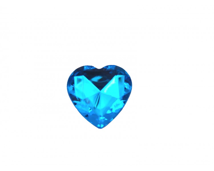 Zircone cubico - Cuore | Blu / 25mm Zircone cubico - Cuore | Blu / 25mm
