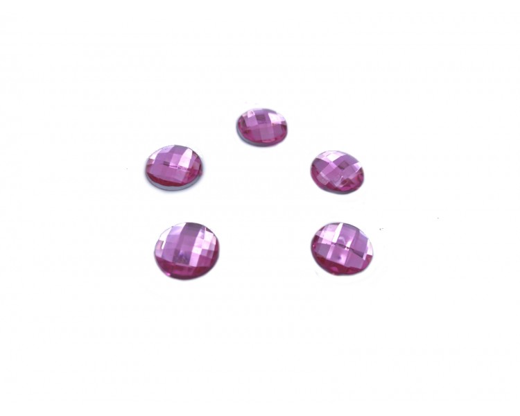 Zirconi Tondo| Rosa / 15mm - 5 pezzi Zirconi Tondo| Rosa / 15mm - 5 pezzi