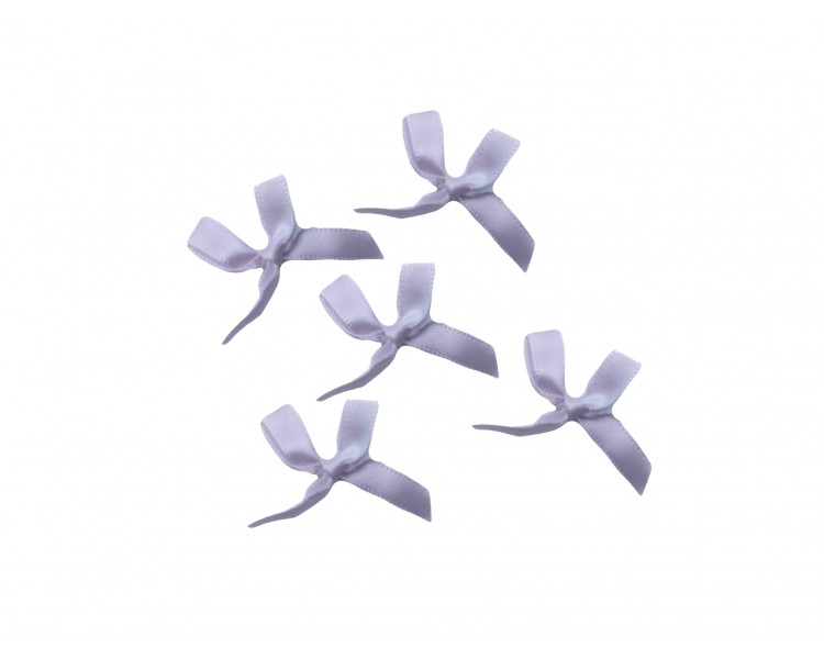 Fiocchi di raso | Bianco / 5 pezzi Fiocchi di raso | Bianco / 5 pezzi