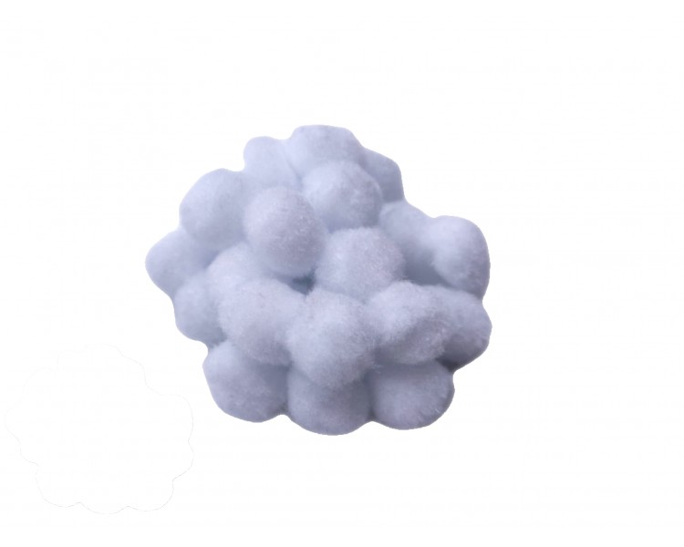 POM PON | Bianco / 2cm - 25 pezzi POM PON | Bianco / 2cm - 25 pezzi