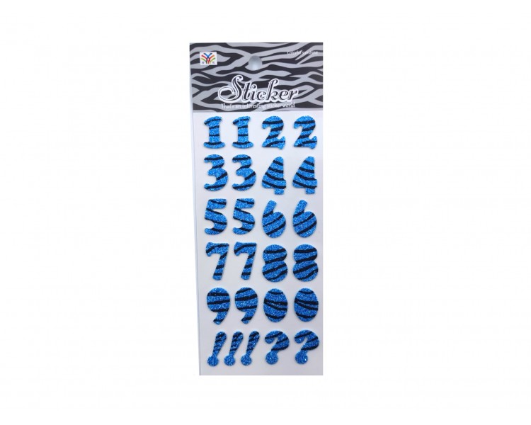 Adesivi blister numeri | Blu Adesivi blister numeri | Blu