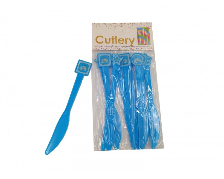 Coltelli per feste | Blu - 10 pezzi Coltelli per feste | Blu - 10 pezzi
