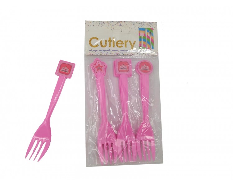 Forchette per feste | Rosa - 10 pezzi Forchette per feste | Rosa - 10 pezzi