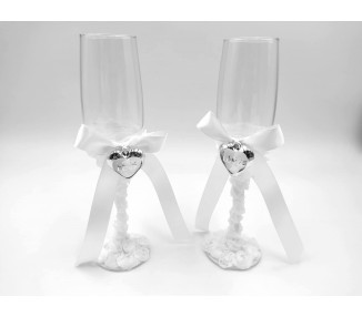 Set di 2 bicchieri per gli sposi