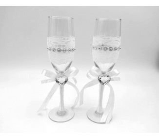 Set di 2 bicchieri per gli sposi
