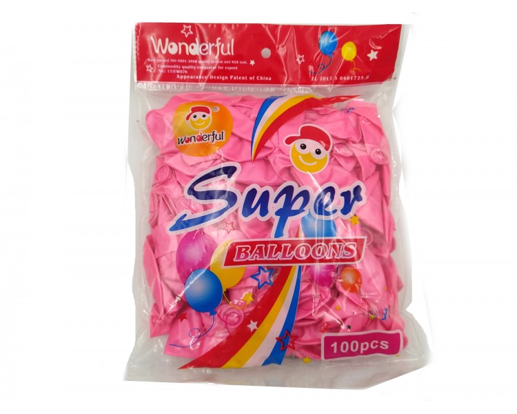Palloncini ,,Super balloons" | Rosa - 100 pezzi Palloncini ,,Super balloons" | Rosa - 100 pezzi