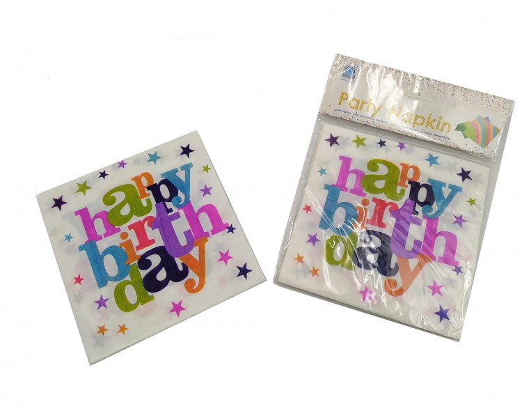Tovaglioli per compleanno|32,5x32,5cm - 10 pezzi Tovaglioli per compleanno|32,5x32,5cm - 10 pezzi