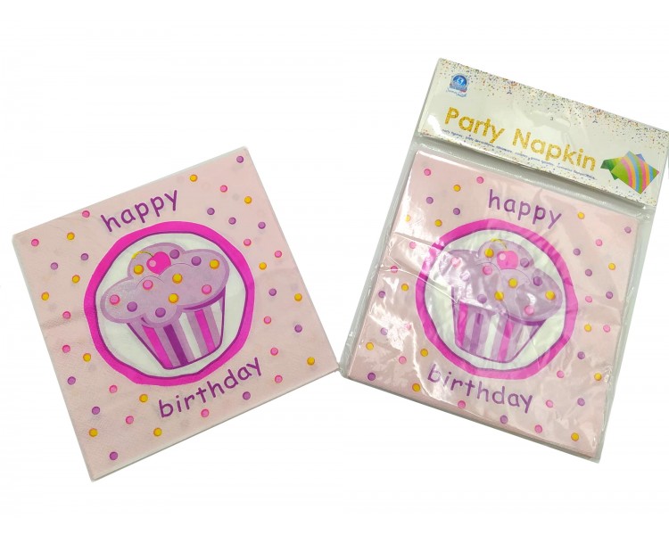 Tovaglioli per compleanno | 32,5x32,5cm - 10 pezzi Tovaglioli per compleanno | 32,5x32,5cm - 10 pezzi