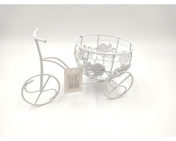 Decorazione Triciclo con Rose | 23x13x17cm Decorazione Triciclo con Rose | 23x13x17cm
