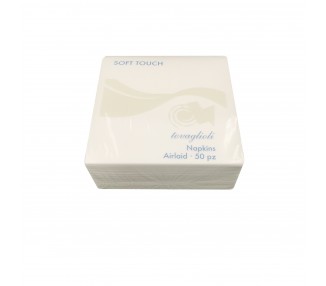 Tovaglioli Airlaid "SofTouch" | Bianco / 40x40cm - 50 pezzi