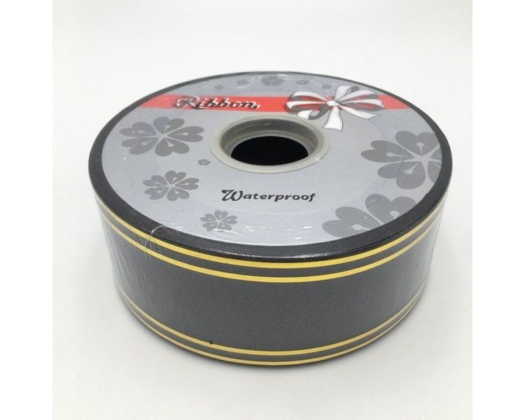 Nastro impermeabile | Nero con oro / 5cm Nastro impermeabile | Nero con oro / 5cm