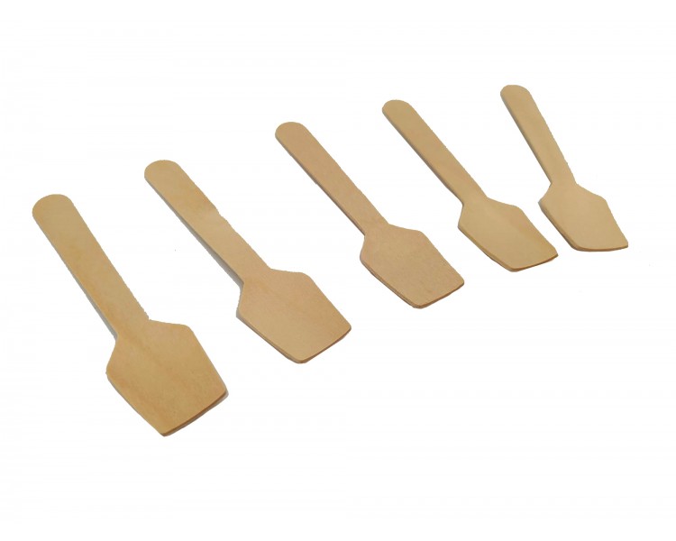 Cucchiaino in Legno per Gelato - 100 Pz Cucchiaino in Legno per Gelato - 100 Pz