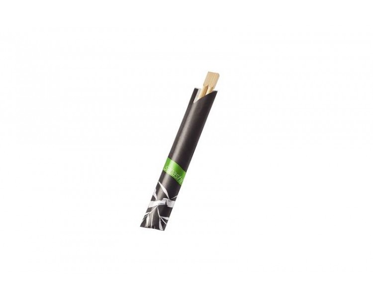 Bacchette in Bamboo - Carta Nera - 21 cm - 100 pz Bacchette in Bamboo - Carta Nera - 21 cm - 100 pz