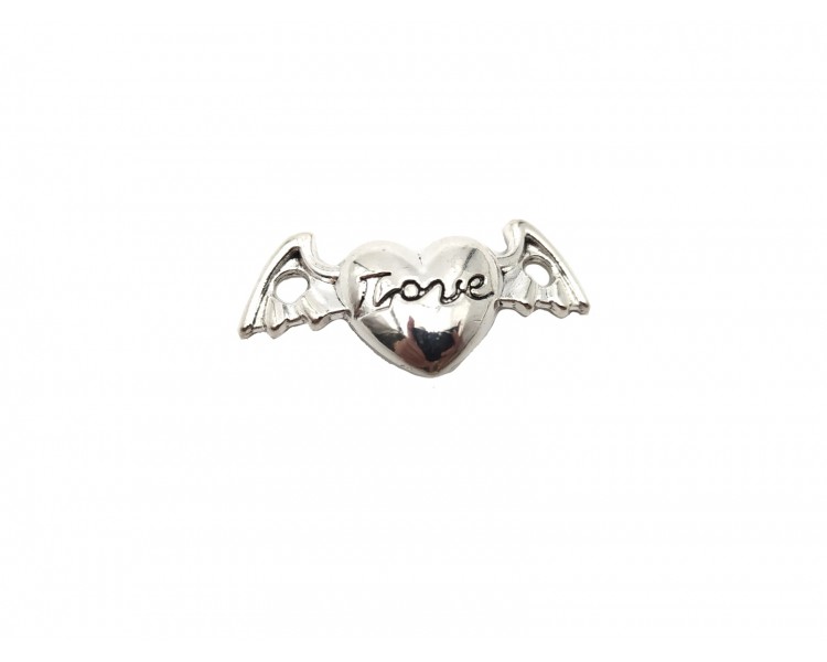 Cuore love con le ali | 4,5x2cm Cuore love con le ali | 4,5x2cm