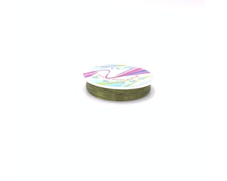 Filo per gioielli |Oliva Verde / 0,3 mm Filo per gioielli |Oliva Verde / 0,3 mm