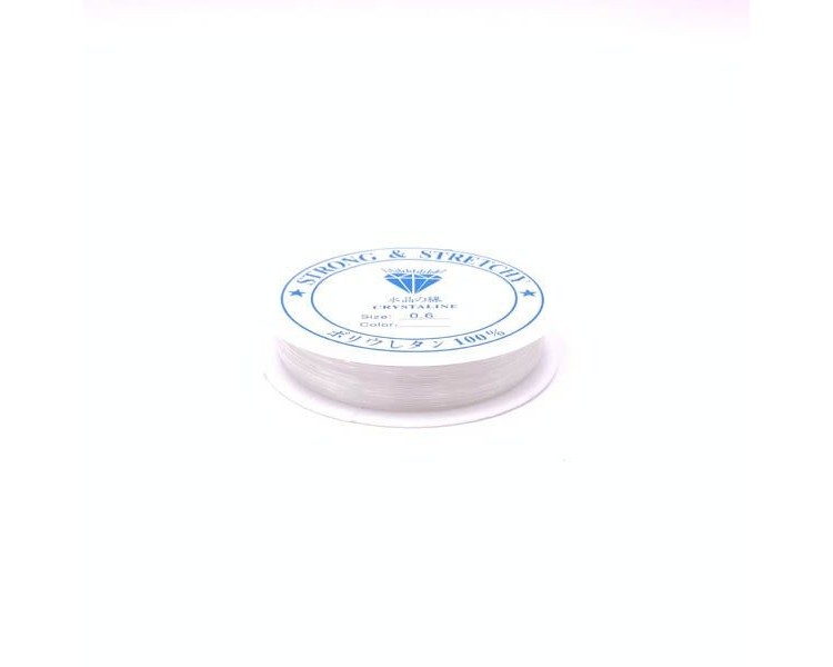 Lino elastico | Bianco / 0,6mm Lino elastico | Bianco / 0,6mm