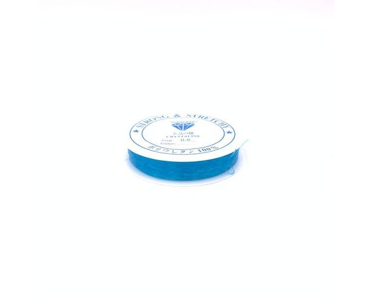 Lino elastico | Blu / 0,6mm Lino elastico | Blu / 0,6mm