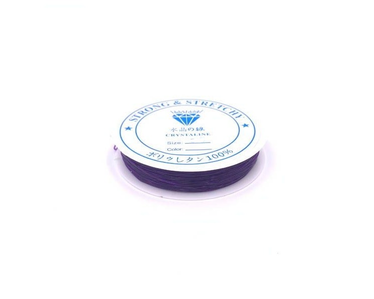 Lino elastico | Viola / 0,8mm Lino elastico | Viola / 0,8mm