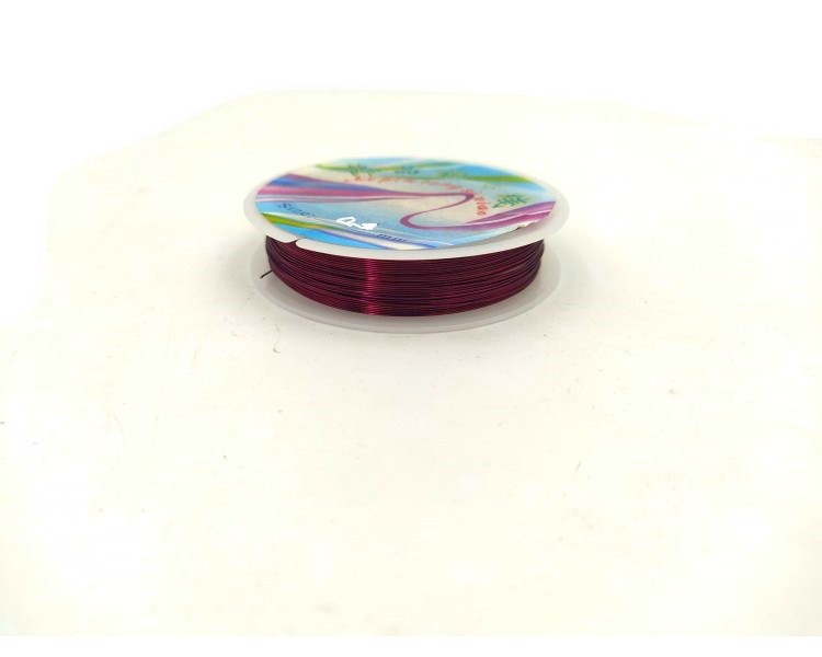 Filo per gioielli |Bordeaux / 0,4mm Filo per gioielli |Bordeaux / 0,4mm