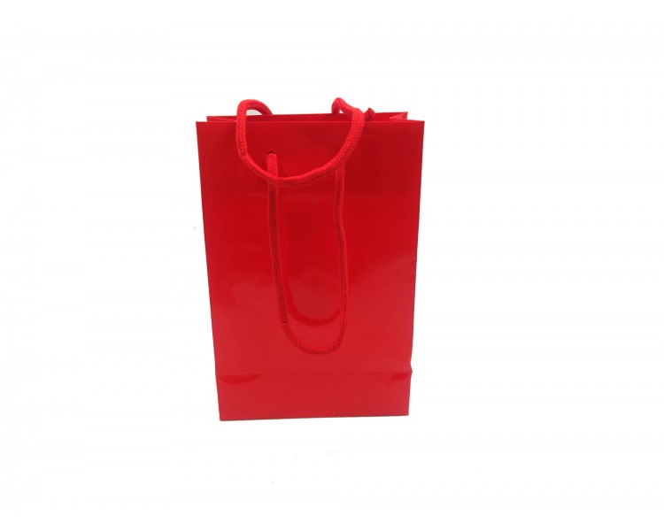 Shopper in Carta - Rosso Lucido - 16x24x8 Shopper in Carta - Rosso Lucido - 16x24x8