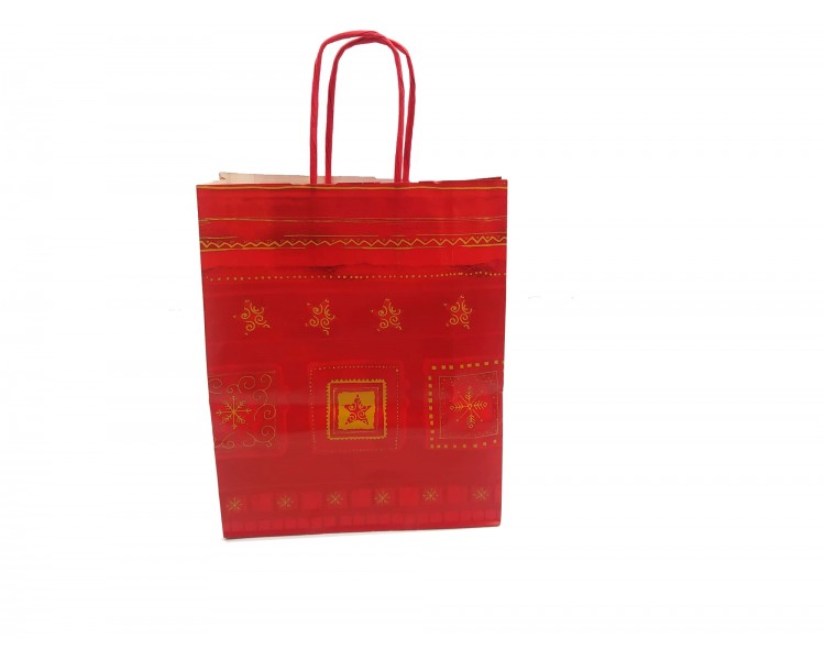 Shopper in Carta - Pattern Natalizio - 21x26x8cm Shopper in Carta - Pattern Natalizio - 21x26x8cm