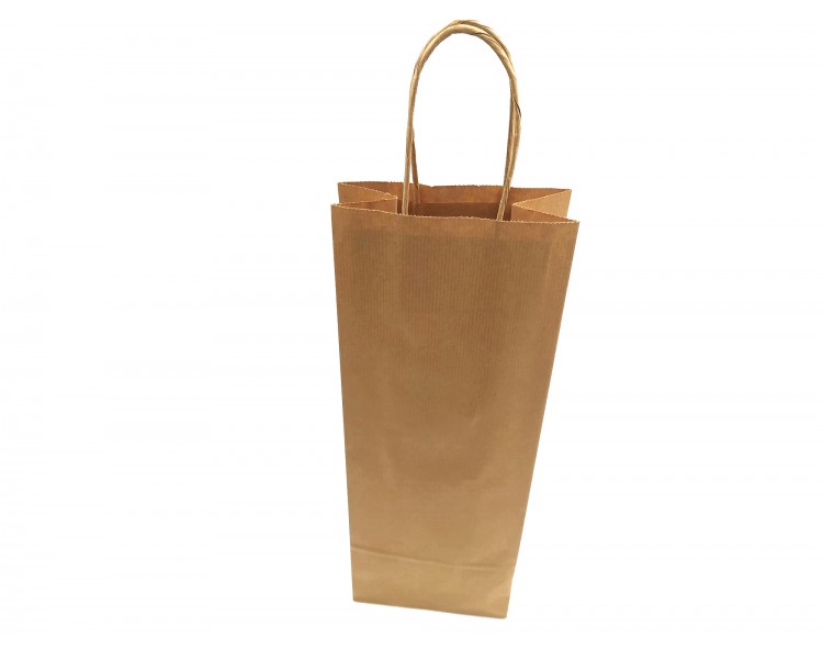 Shopper Regalo Per Vino | Avana / 14x8x39 cm Shopper Regalo Per Vino | Avana / 14x8x39 cm