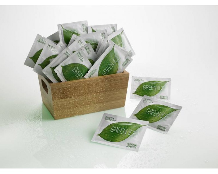 Salviette The Verde - GREEN ICE - 14x6 cm Salviette The Verde - GREEN ICE - 14x6 cm