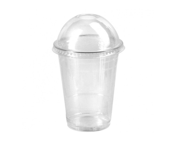 Bicchiere PLA Trasparente + Cupola PLA Trasparente - 400 cc - 50 pz Bicchiere PLA Trasparente + Cupola PLA Trasparente - 400 cc - 50 pz
