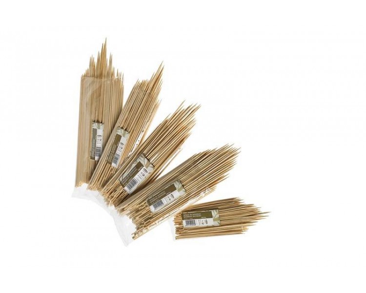 Spiedi Bamboo Extra - 25cmx3,3,mm - 100 Pezzi Spiedi Bamboo Extra - 25cmx3,3,mm - 100 Pezzi