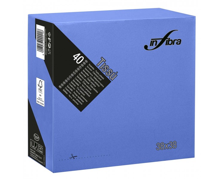 Tovaglioli 38x38 - 2 Veli - Blu Navy Tovaglioli 38x38 - 2 Veli - Blu Navy