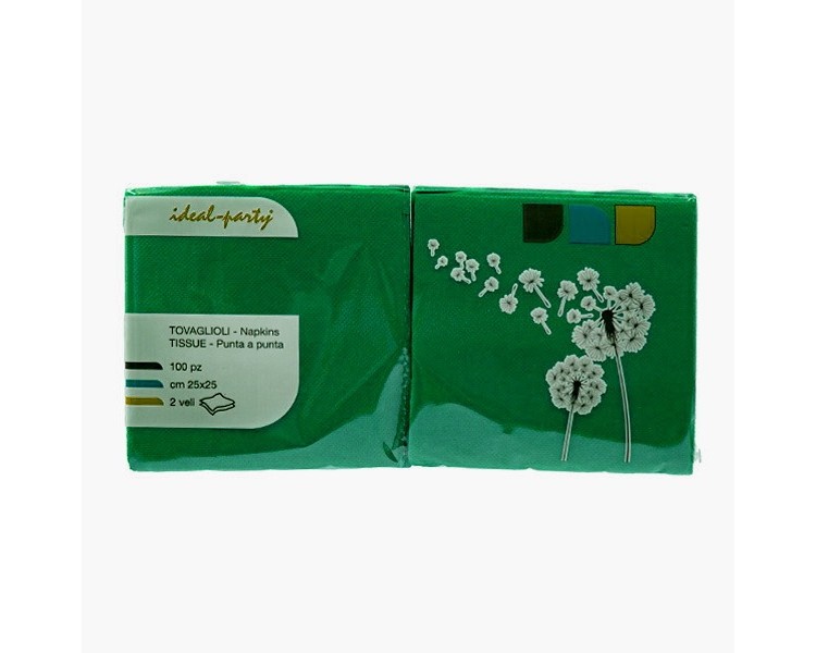 Tovaglioli 25x25 Verde Foresta - 100 pz Tovaglioli 25x25 Verde Foresta - 100 pz