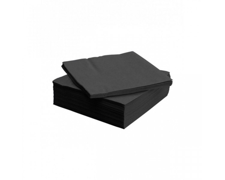 Tovaglioli Air Laid Soft Touch - 40x40 cm - Nero - 50 pezzi Tovaglioli Air Laid Soft Touch - 40x40 cm - Nero - 50 pezzi
