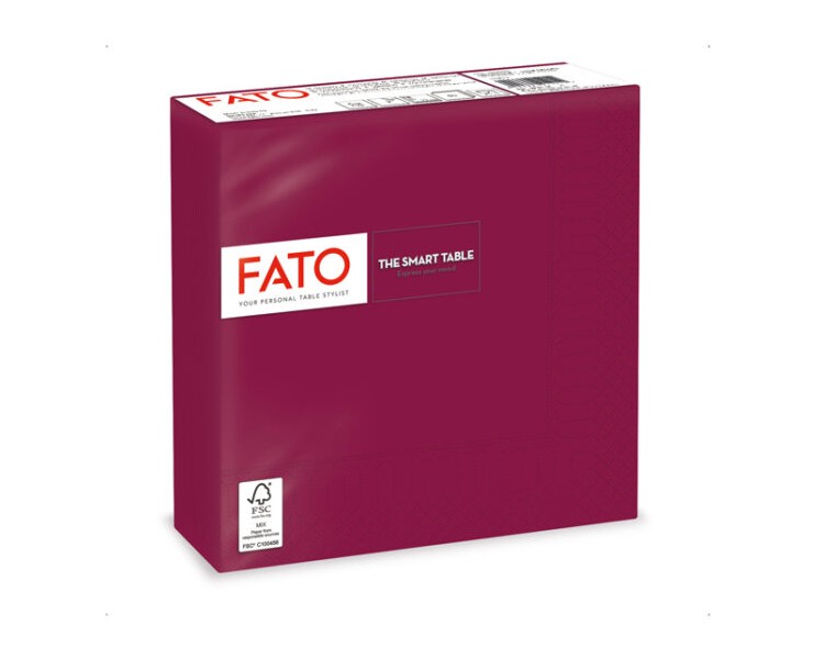 Tovaglioli Bordeaux 2 veli - 40x40 cm - 50 pezzi Tovaglioli Bordeaux 2 veli - 40x40 cm - 50 pezzi