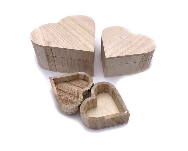 Scatole Legno | Cuore - 3 in 1 Scatole Legno | Cuore - 3 in 1