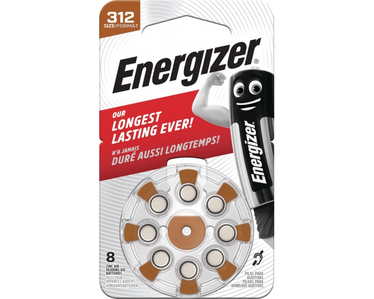ENERGIZER | 312 Acustica Turn&Lock | 8 Pezzi ENERGIZER | 312 Acustica Turn&Lock | 8 Pezzi