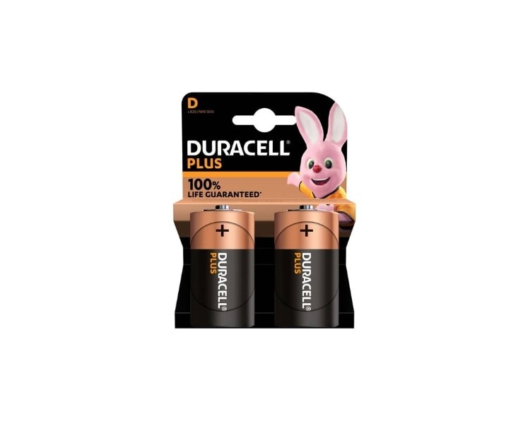 DURACELL | Torcia Mn1300 100% PlusPower | 2 Pezzi DURACELL | Torcia Mn1300 100% PlusPower | 2 Pezzi